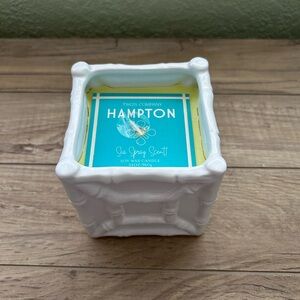 Two's Company Sea Spray Scented Candle in White Holder